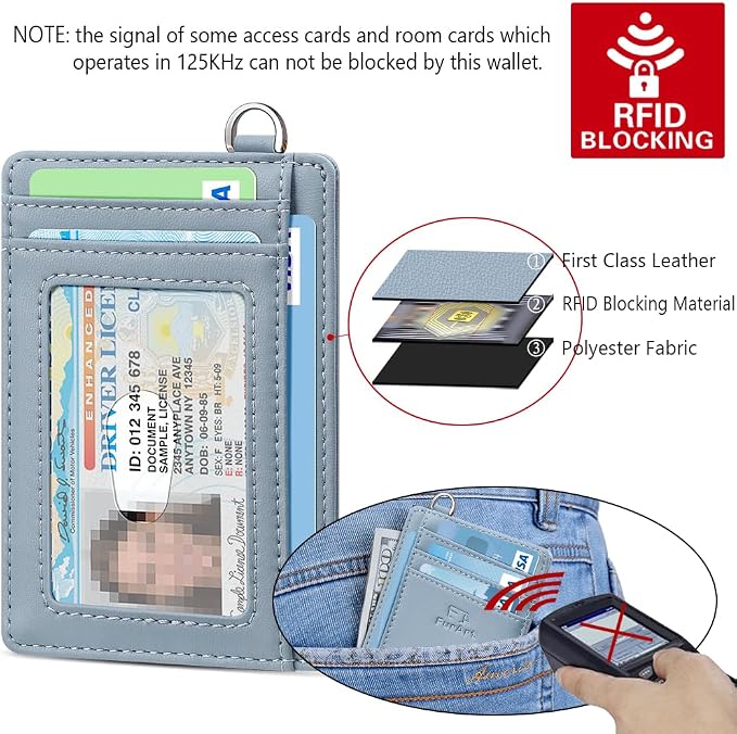 FurArt Slim Minimalist Wallet, Front Pocket Wallets, RFID Blocking, Credit Card - Image 5