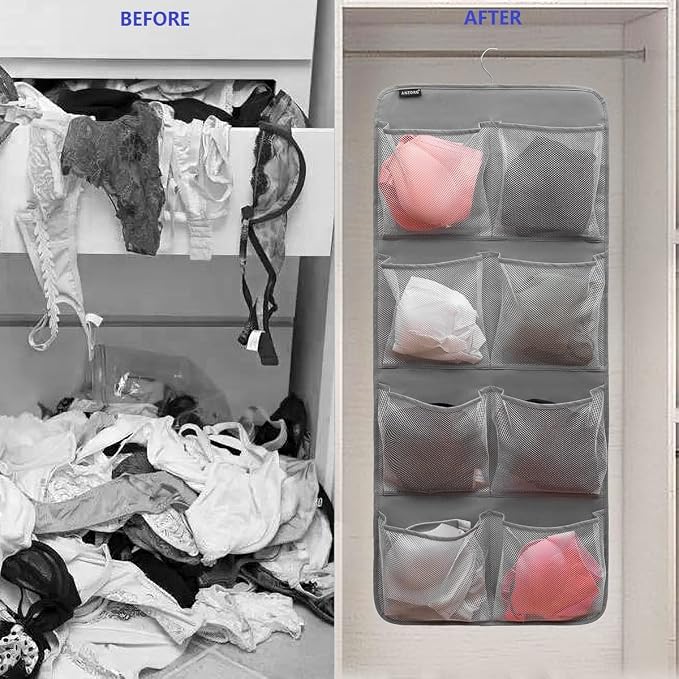 Dual-Sided Hanging Closet Organizer - Image 4