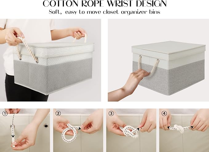 LoforHoney Home Fabric Storage Bins - Image 4
