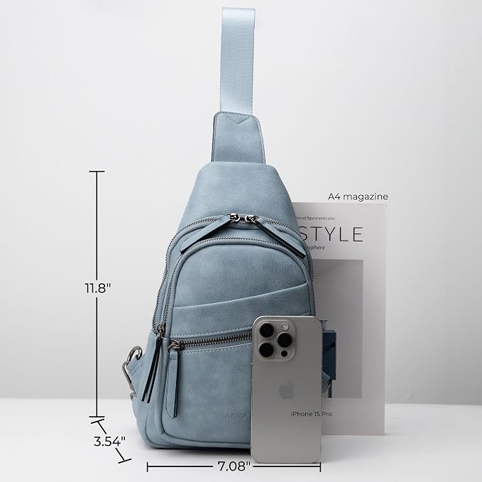 Alldaily Large Sling Bag for Women Crossbody Purse Leather Fashionable Trendy - Image 6