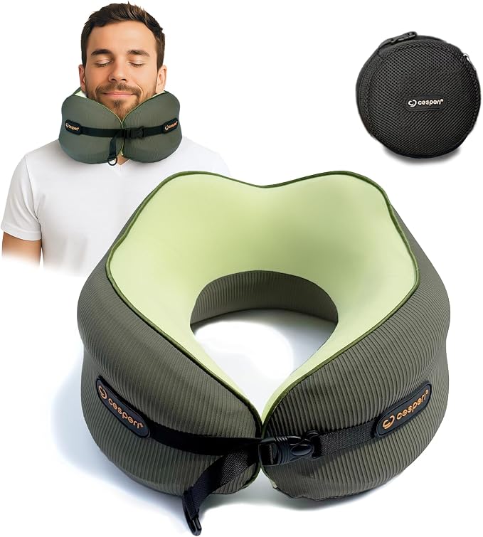 Cesperi® Travel Neck Pillow for Airplanes, Ergonomic Design, Airplane Neck by Cesperi