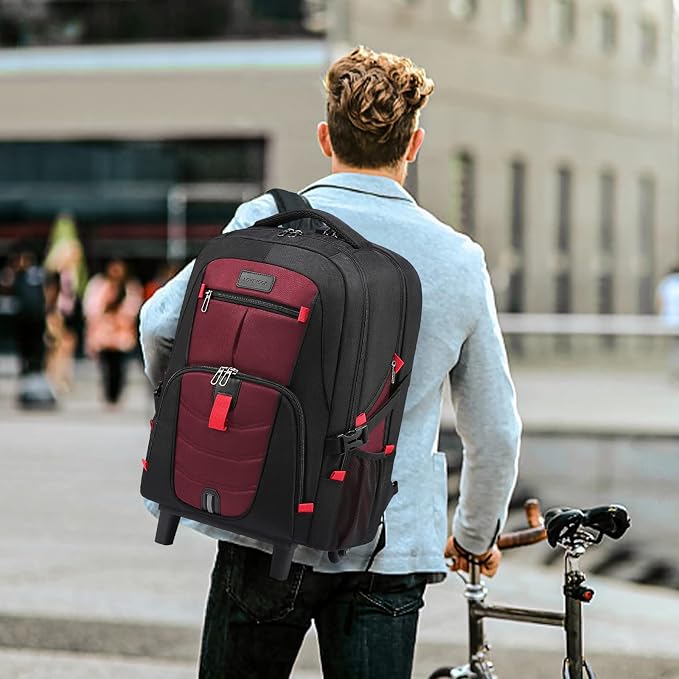 LOVEVOOK Rolling Laptop Backpack - Image 6