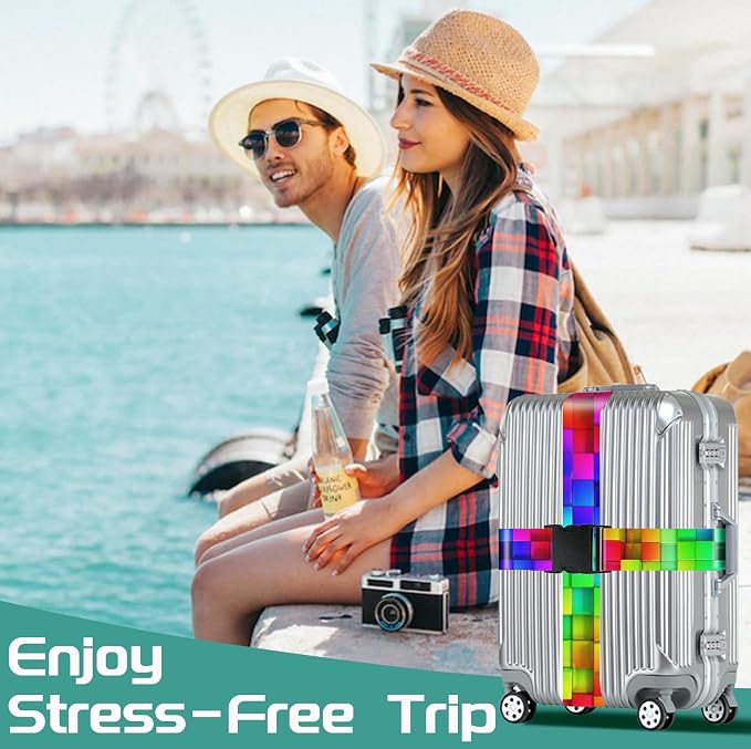 Slohif Luggage Straps for Suitcases Travel Belt Accessories Luggage Connector - Image 7