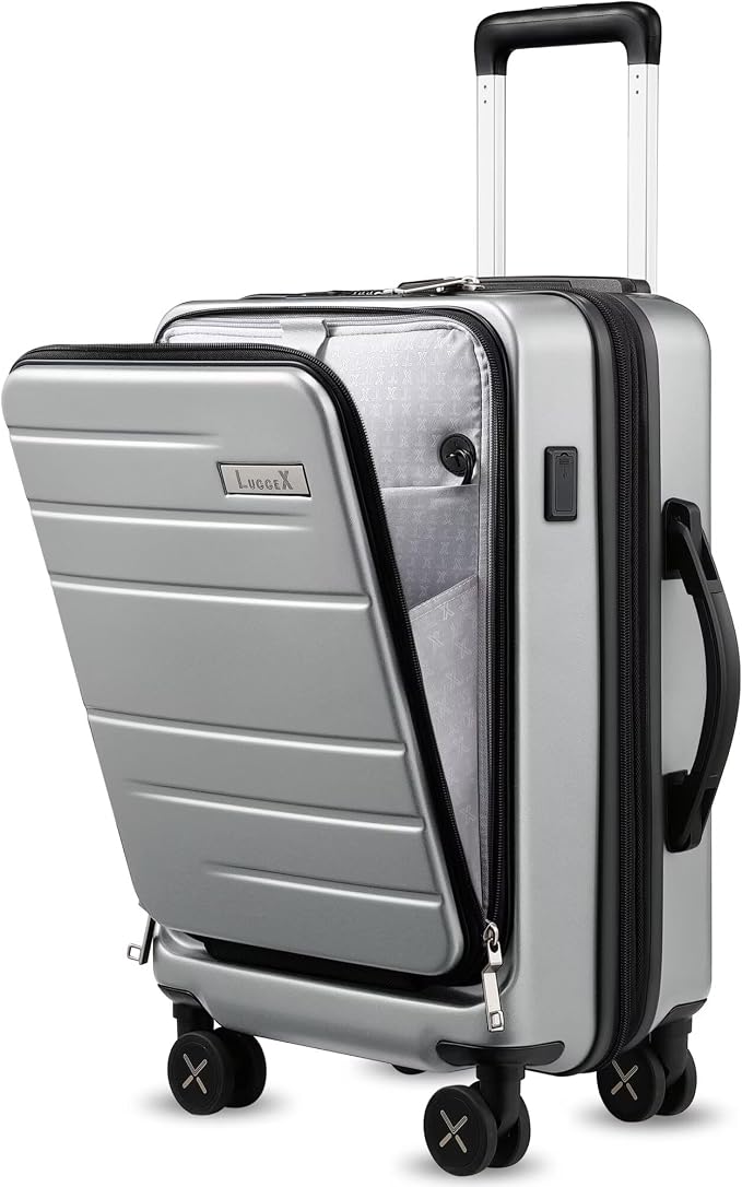 LUGGEX Carry On Luggage 22x14x9 Airline Approved, Polycarbonate Hard Suitcase by LuggeXLUGGAGE