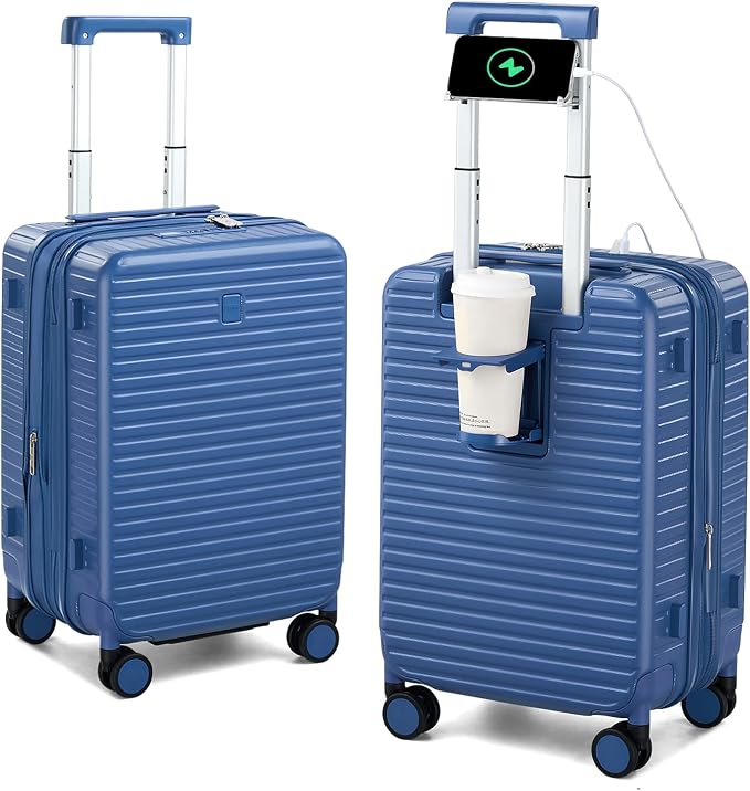 Hard Shell Suitcases 20 Inch Carry on Luggage Airline Approved, Expandable by HanTrip