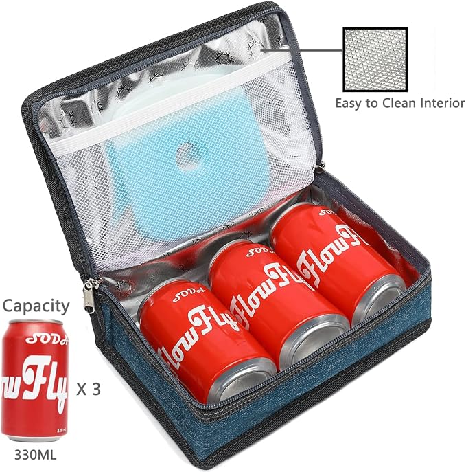 FlowFly Small Insulated Lunch box Portable Soft Bag Mini Cooler Thermal Meal - Image 5