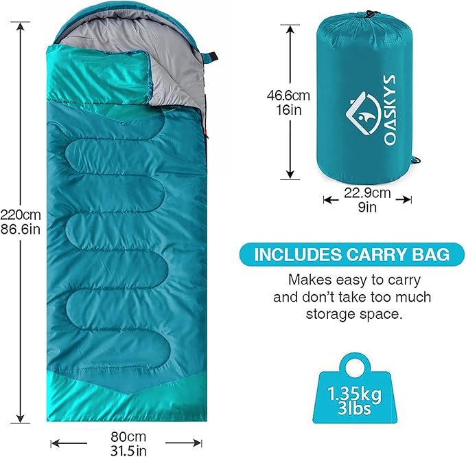oaskys Camping Sleeping Bag - Image 3