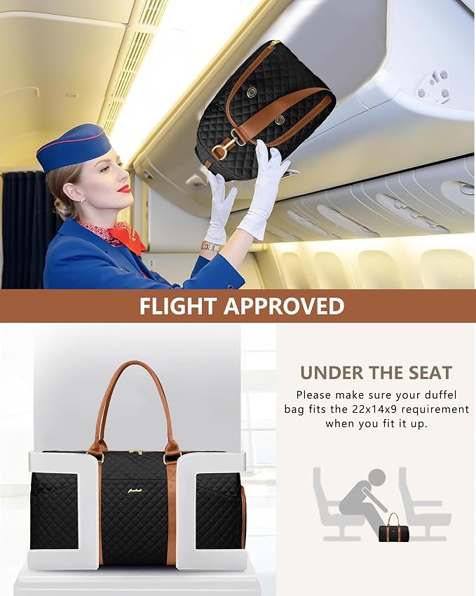 Women Duffle Weekender Travel Bag: Large Duffel Bags - Image 6