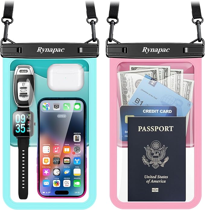 Large Waterproof Phone Pouch Bag by Rynapac
