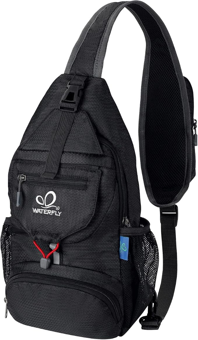 WATERFLY Packable Small Crossbody Sling Backpack Shoulder Chest Bag Daypack by Waterfly