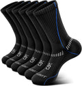 BULLIANT Compression Socks for Men 6Pairs, Athletic Crew Socks Cushioned For by BULLIANT