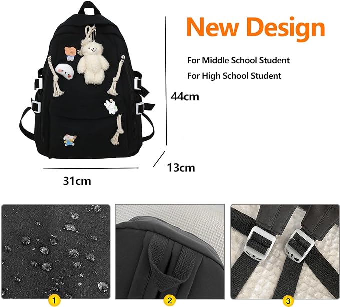 DUSLANG Big Student Laptop Backpack - Image 2