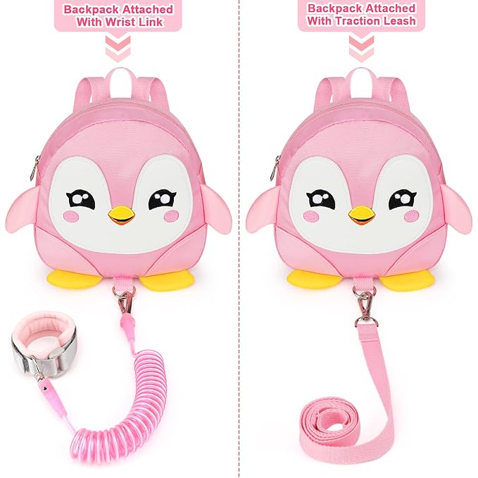Accmor Toddler Harness Backpack Leash, Cute Penguin Kid Backpacks - Image 4