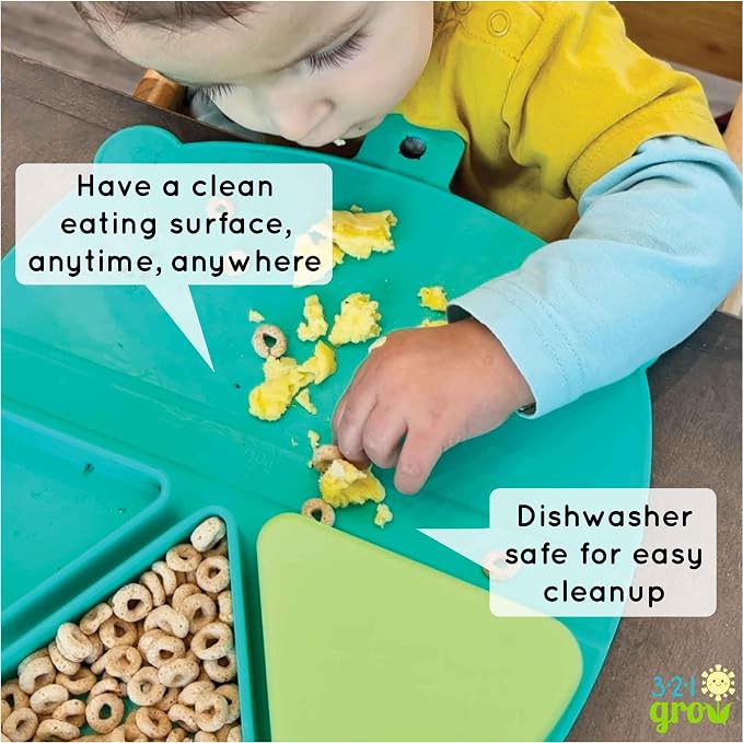 On-The-Go Snack Mat – Baby Silicone Travel Dining Placemat – Portable Silicone - Image 6