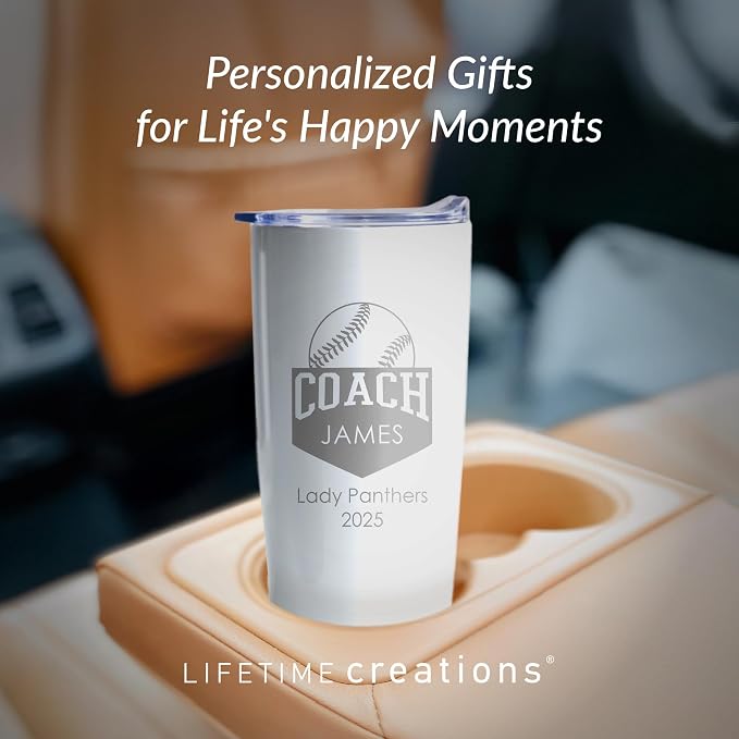 Lifetime Creations Custom Softball Coach Tumbler - Image 8