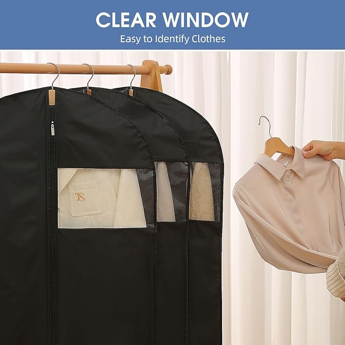 Garment Bags for Hanging Clothes, Jackets（5 Packs） - Image 2