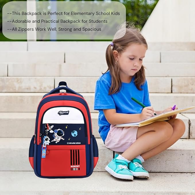 Astronaut-space Backpack for Boys-Girls Elementary Middle School Backpack Book - Image 7
