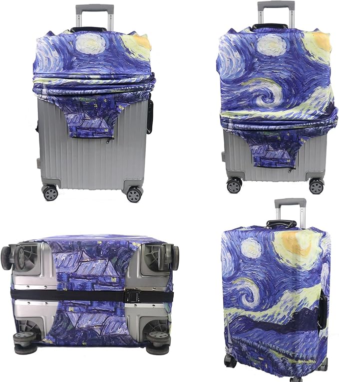 MosaiRudo Thicker Luggage Cover Elastic Suitcase Cover Protector Fits 18-32 - Image 6