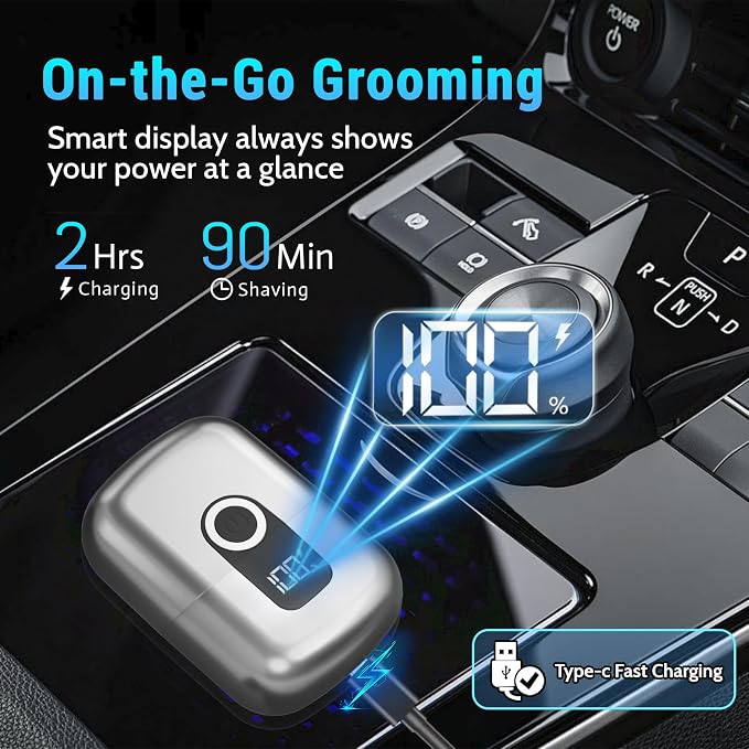 Electric Foil Shavers for Men: Mini Electric Razor, Foil Shaver for Face - Image 6