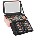 Relavel Makeup Bag with LED Mirror, 16.2 inches Large Professional Makeup Case by Relavel