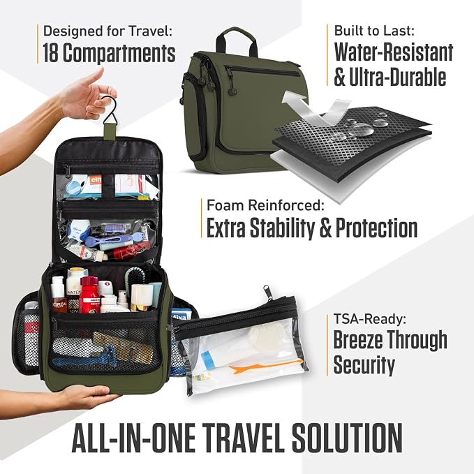VENTURE 4TH Hanging Travel Toiletry Bag - Image 5