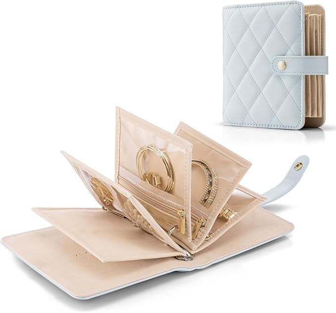 Vlando Travel Jewelry Case, Portable Jewelry Organizer Box by VLANDO