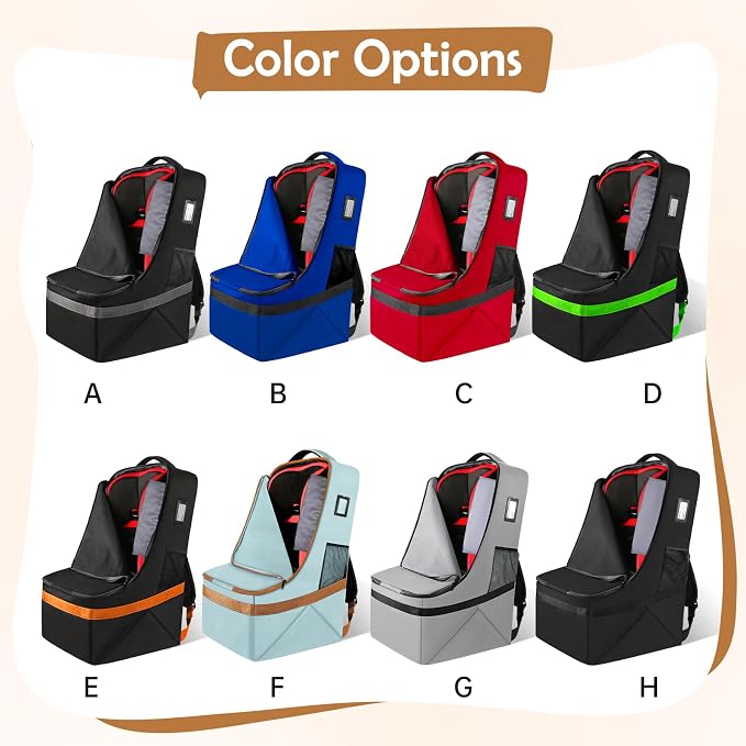 YOREPEK Padded Car Seat Backpack - Image 2
