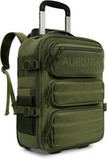 Rolling Tactical Laptop Backpack, Underseat Travel Backpack by AUROTIER