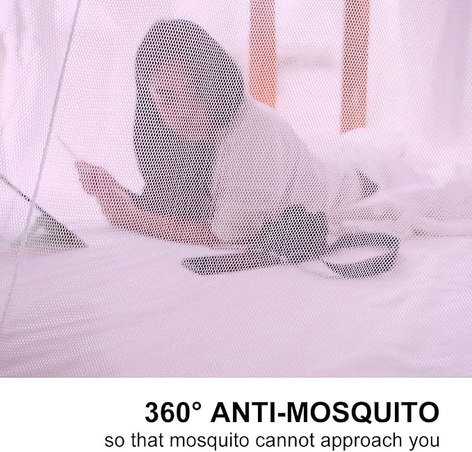 Pop-Up Mosquito Net Tent for Beds, Portable Folding Design - Image 4