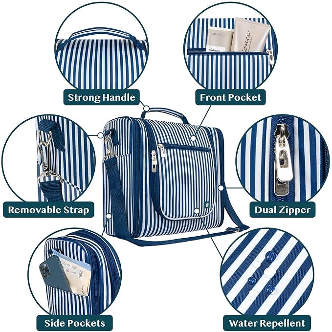 PAVILIA Extra Large Toiletry Bag Travel Bag - Image 3