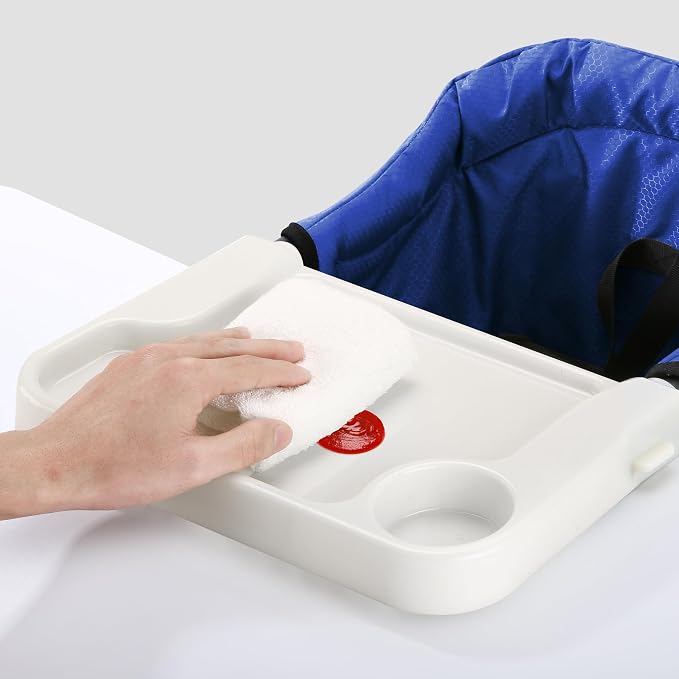 Hook On Chair with Removable Dining Tray, Portable Table High Chair, Folding - Image 5