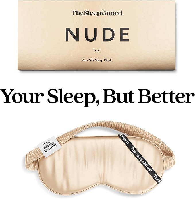 Pure Silk Sleep Mask Light Blocking Travel Essentials. Eye Masks - Image 6