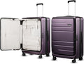 LUGGEX Checked Suitcase with Spinner Wheels, FLO5 Expandable Polycarbonate Hard by LuggeXLUGGAGE