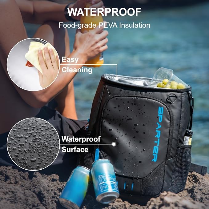 SPARTER Backpack Cooler Insulated Leak Proof 33/49 Cans, 2 Insulated - Image 5