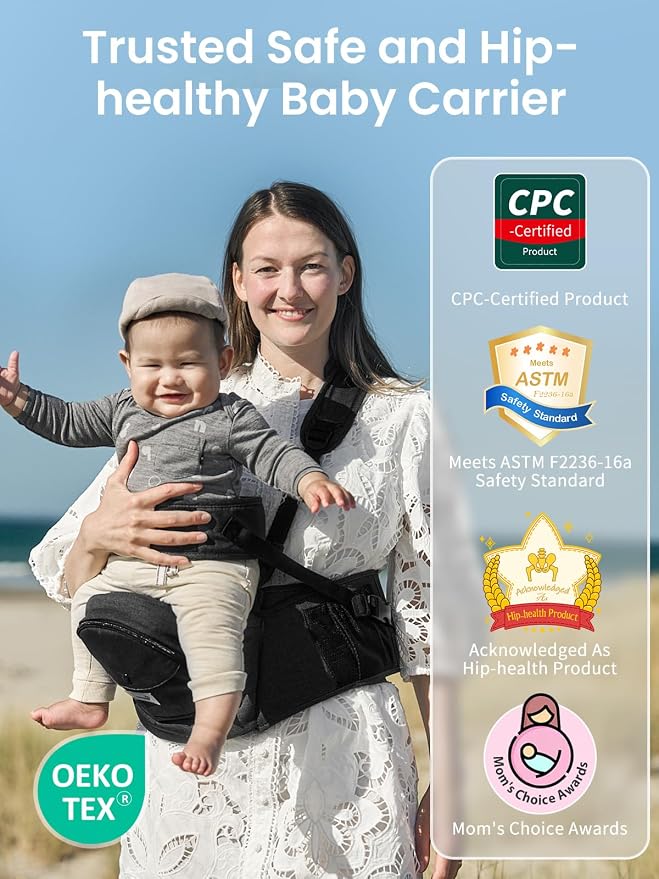 Baby Hip Carrier, GROWNSY Supportive Hip Carrier - Image 6