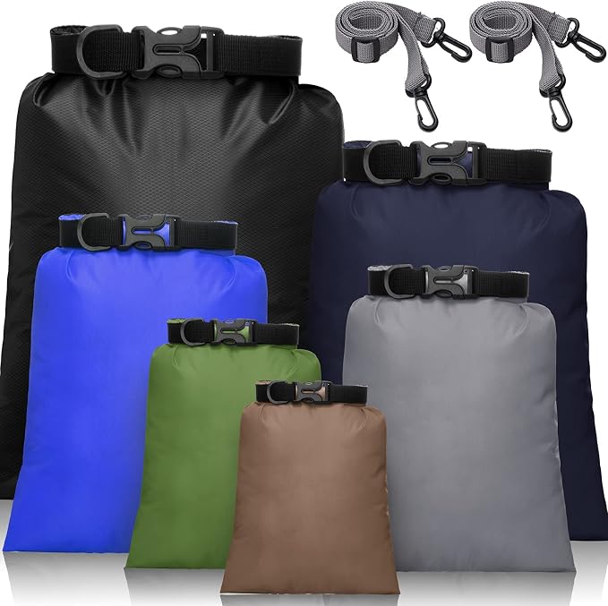 Shappy Waterproof Dry Bag Set 6 Sizes Lightweight Sacks and Long Adjustable by Shappy