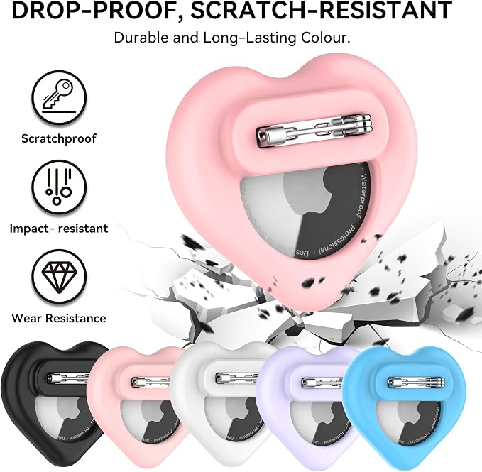 DDJ for AirTag Holder for Kids, Hidden Silicone Case for AirTag GPS Tracker for - Image 4