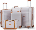Luggage Sets with spinner wheels, PC+ABS Hard Shell Travel Luggage, Lightweight by Unknown
