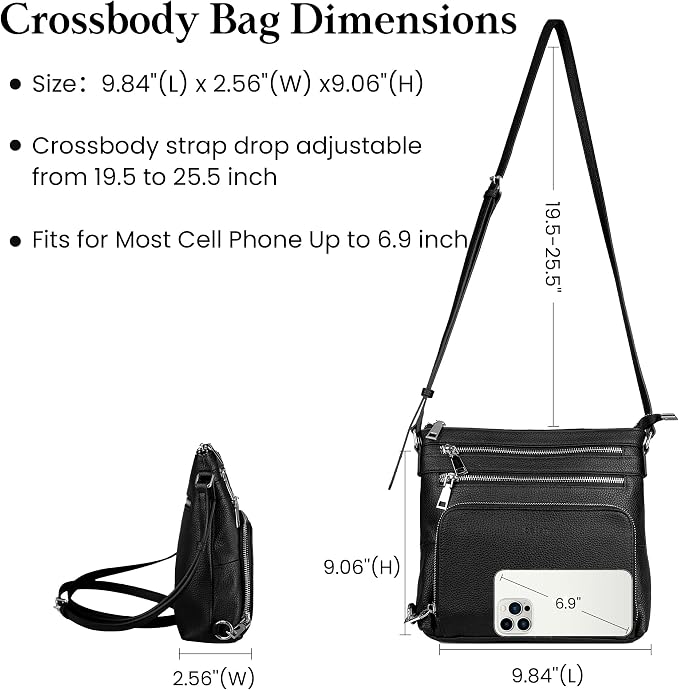 befen Genuine Leather Crossbody Bags - Image 5