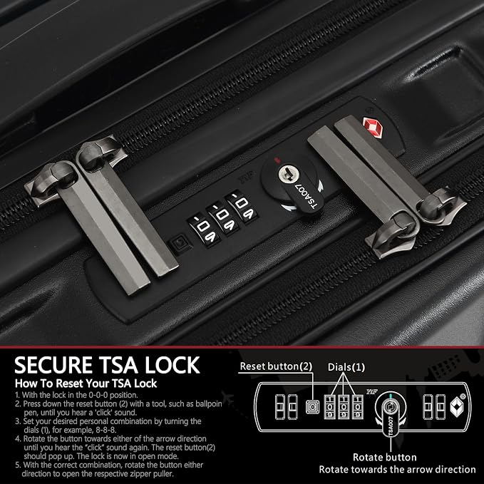 TydeCkare 16" Carry on Luggage - Image 6