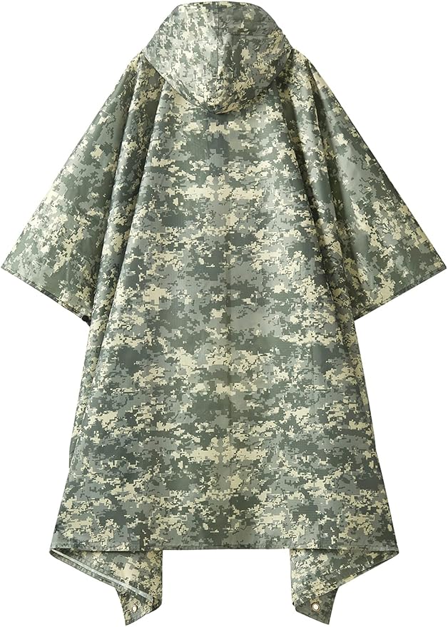 PTEROMY Hooded Rain Poncho for Adult - Image 7