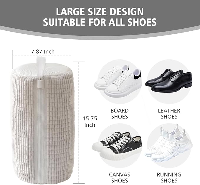 HEAVYWOOD Shoes Bag for Washing Machine Reusable Shoe Cleaning Washing Machine - Image 2