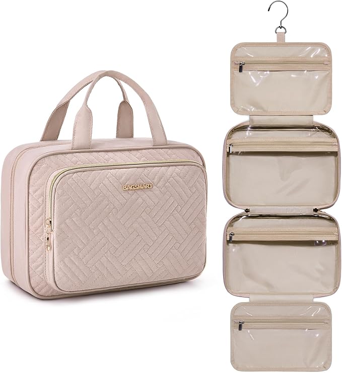 BAGSMART Travel Toiletry Bag Hanging Travel Makeup Organizer Cosmetic Bag by BAGSMART