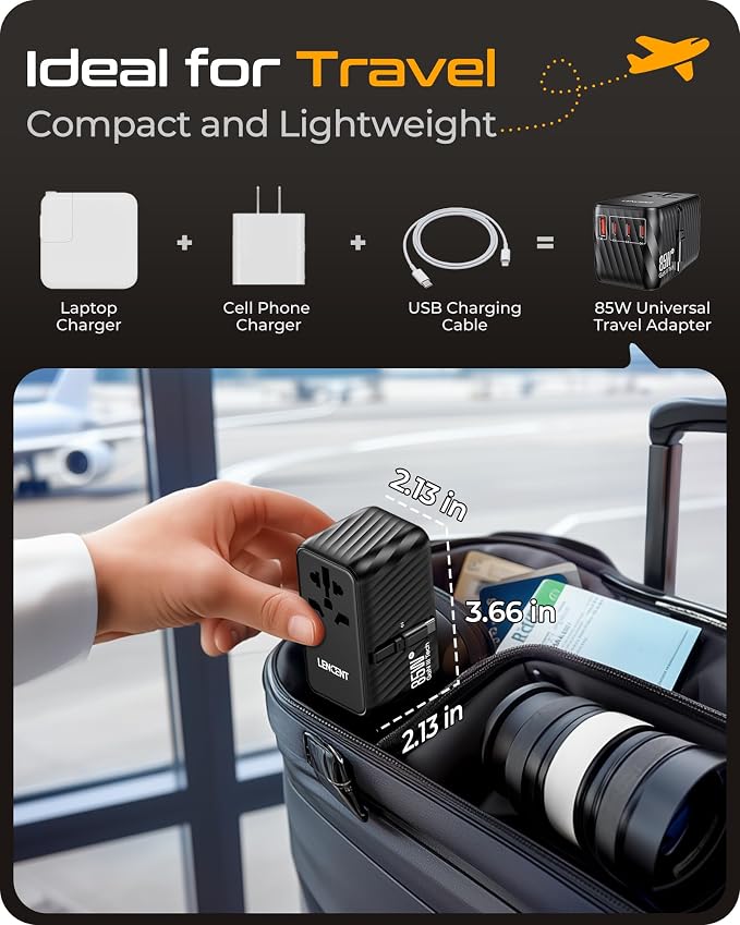 LENCENT 85W Universal Travel Adapter - Image 7
