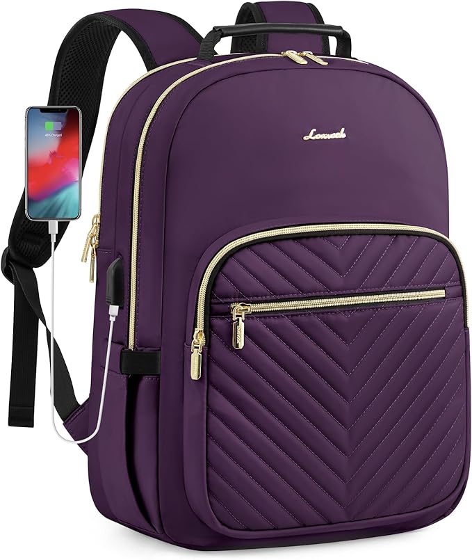 LOVEVOOK Laptop Backpack for Women, Travel Computer Work Bags by LOVEVOOK