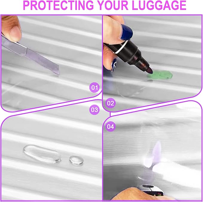 3 PCS PVC Luggage Protector Covers - Image 3
