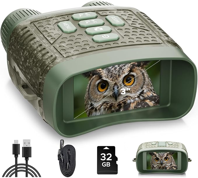 Night Vision Goggles, 4K Night Vision Binoculars, 5000mAh Battery and 32GB TF by VOOPEAK