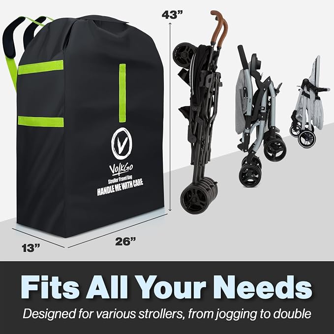 V VOLKGO Stroller Bag for Airplane, Large Cover for Airtravel, Jogger & - Image 2