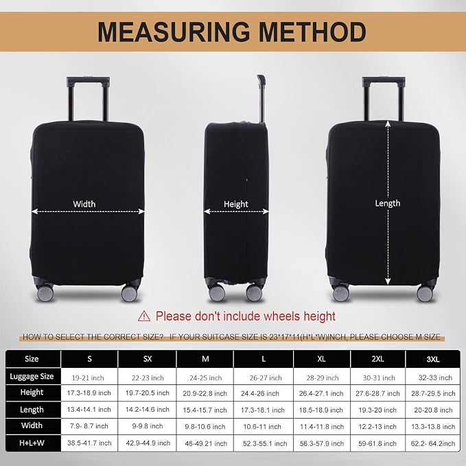 Travel Luggage Cover Suitcase Protector Scratch-Resistant Fit 19-31 Inch - Image 6