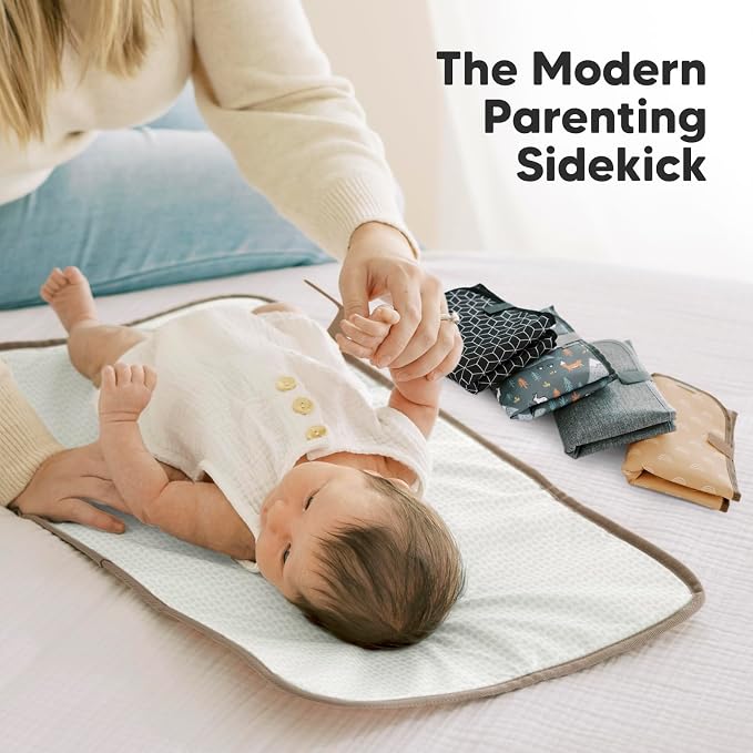 KeaBabies Portable Diaper Changing Pad, Easy Wipe Clean - Image 9